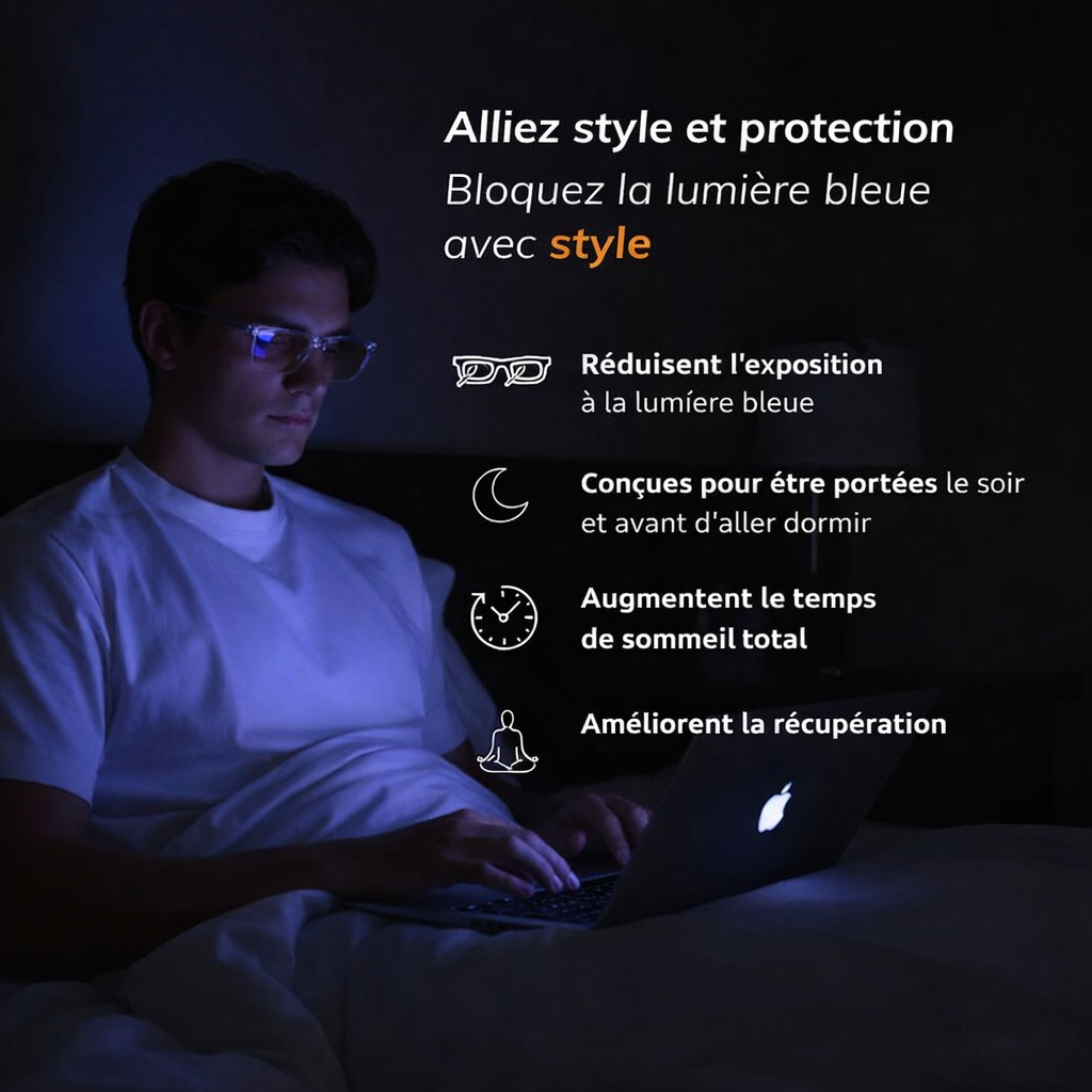 Lunettes anti lumière bleue Sleeprize®